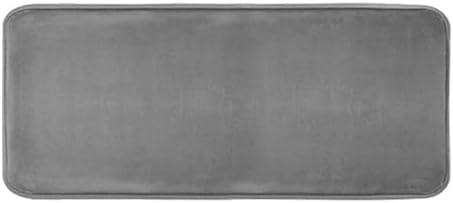 Insun Memory Foam Bath Runner Absorbent Non-Slip Grey 16x24
