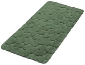 3 Piece Memory Foam Bathroom Rug Set Rock Stone Design