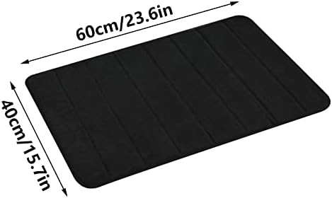 Memory Foam Bathroom Rug 24x16 Inch Non-Slip and Machine Washable