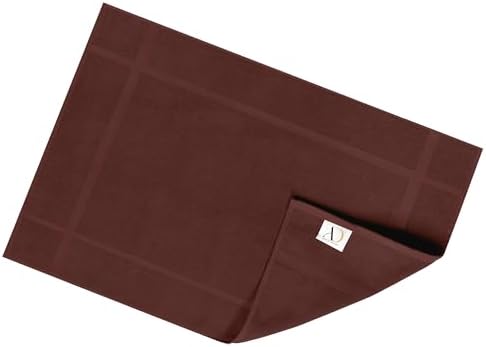 Ample Decor Cotton Bath Mats 2 Pack - Brown