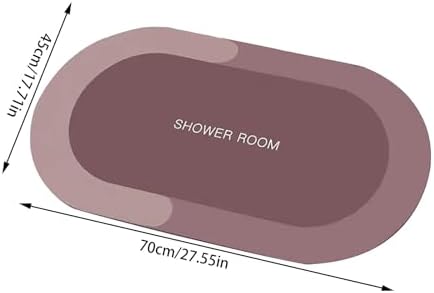 Diatomaceous Earth Bath Rug with Non-Slip Backing