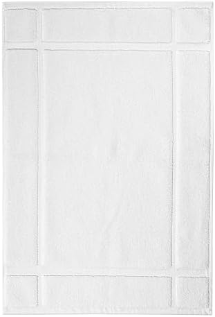 Ample Decor Cotton Bath Mats 24 X 17 Inches White