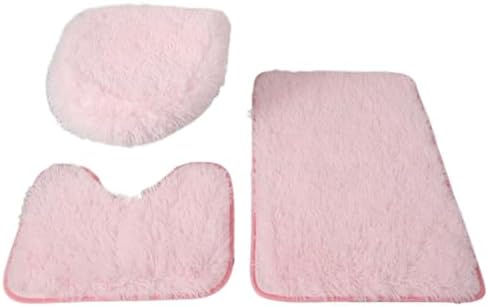 3-Piece Bathroom Rug Set - Super Soft Non-Slip Bath Mats
