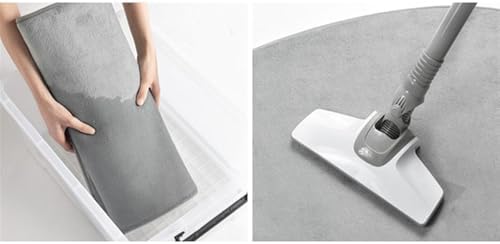 Insun Memory Foam Bath Runner Absorbent Non-Slip Grey 16x24