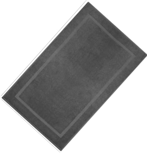 Cozy Cotton Bath Mat 22x34 Inches Grey Pack of 1