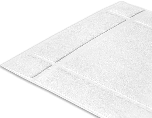 Ample Decor 2 Pack Cotton Bath Mats 34x20 White