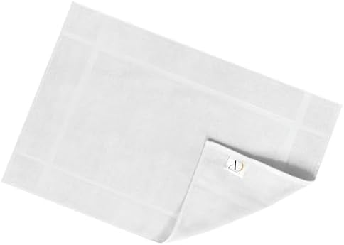 Ample Decor 2 Pack Cotton Bath Mats 34x20 White