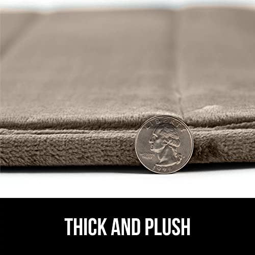 Gorilla Grip Memory Foam Bath Rug 36x24 Taupe