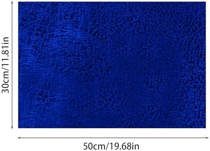 Soft Thick Chenille Bathroom Rug 20x12 Inch Non Slip