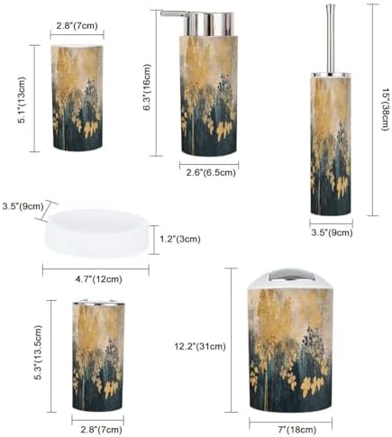 Boho Forest Bath Accessories Set 6 Piece