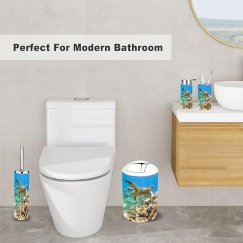 Hawaiian Green Sea Turtle Bathroom Accessories Set