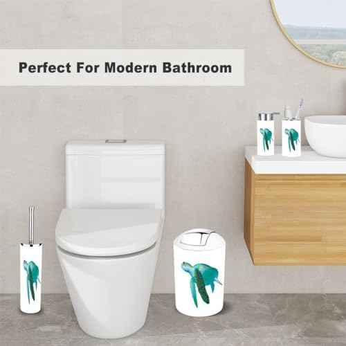 6-Piece Sea Turtle Bathroom Accessories Set