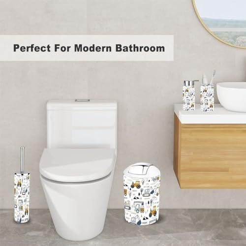 6 Piece Cute Cars Bathroom Accessory Set