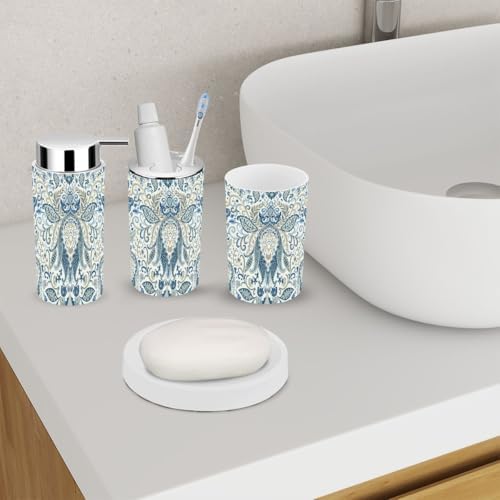 6-Piece Floral Bathroom Accessory Set