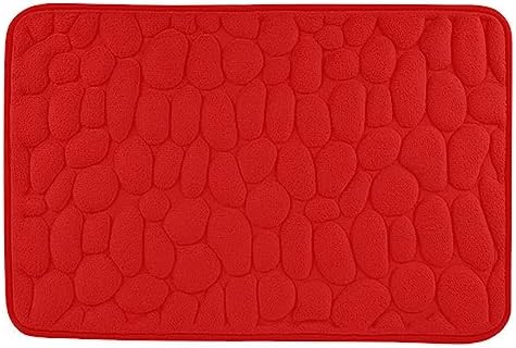 HOVTOIL Memory Foam Bath Mat Red