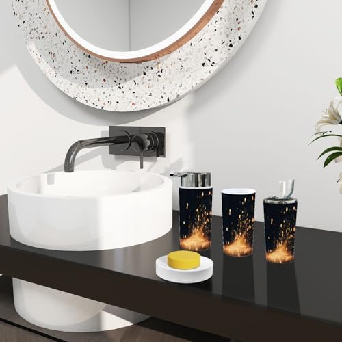 Boho Glitter Bathroom Accessory Set 6 Piece
