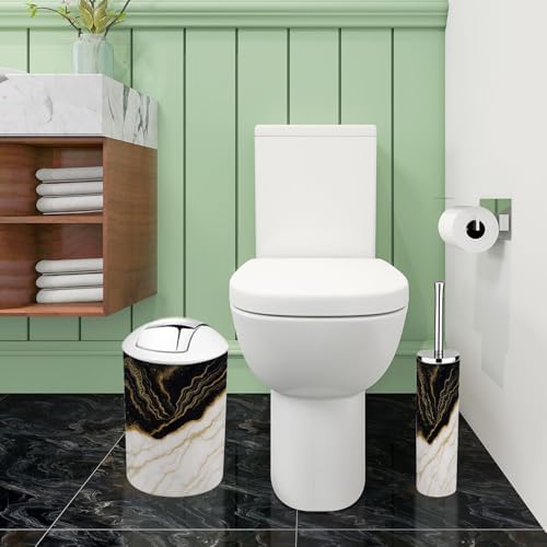 Boho Marble Bathroom Accessory Set 6 Piece 1