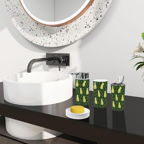 Boho Capybara Bathroom Accessory Set 6 Piece 1