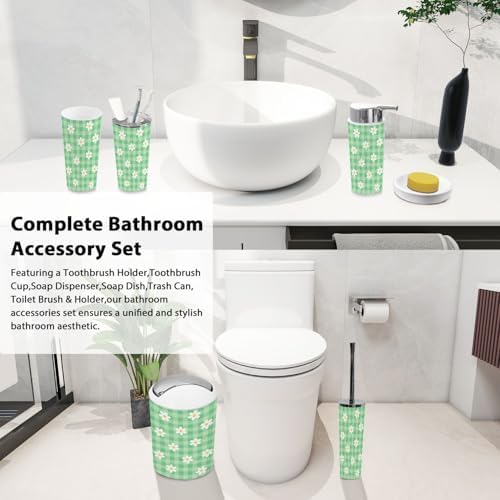 Boho Cute 6 Piece Bathroom Accessory Set