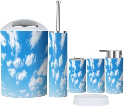 Boho Landscape Bathroom Accessory Set 6 Piece
