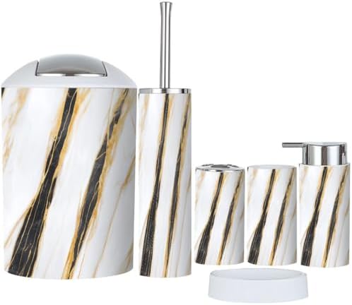 Boho Luxury 6-Piece Bathroom Accessory Set