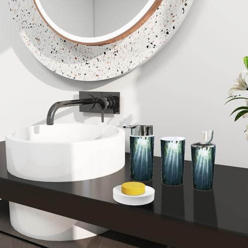 Boho Bathroom Accessories Set of 6 Modern Design