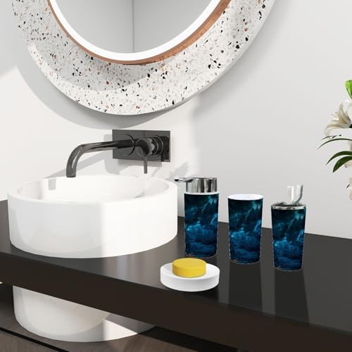 Boho Bathroom Accessory Set 6 Piece Modern 1
