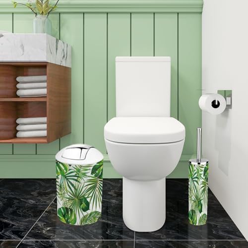 Boho Tropical Bathroom Accessory Set 6 Piece 1