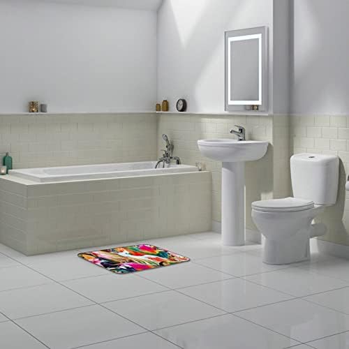 PJO Parrots and Palm Leaves Bath Mat 16x24 1