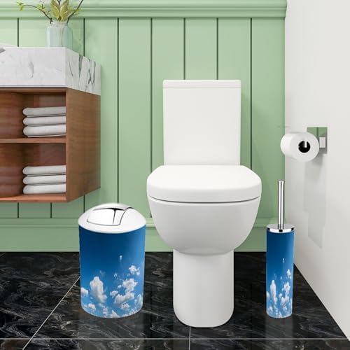 Boho Blue Sky 6-Piece Bathroom Accessory Set
