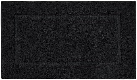 LANE LINEN 20 x 32 Non Slip Bath Mat - Black