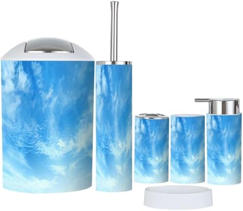 Boho Bathroom Accessory Set of 6 Pieces