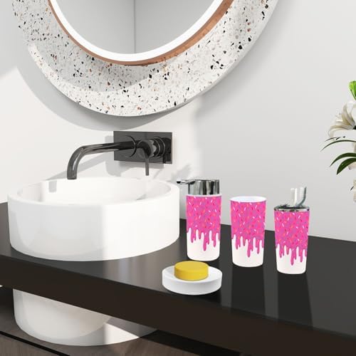 Boho Cream Bathroom Accessory Set 6 Piece
