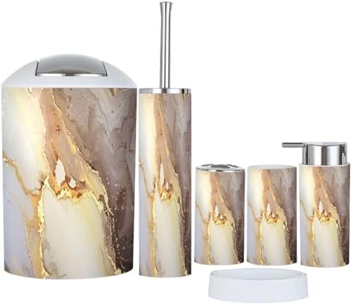 Boho Luxury Bathroom Accessories Set of 6