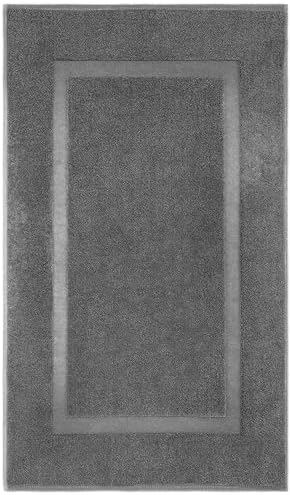 Cozy Cotton Bath Mat 22x34 Inches Grey Pack of 1