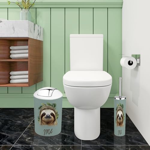 Boho Sloth Bathroom Accessory Set 6 Piece 1