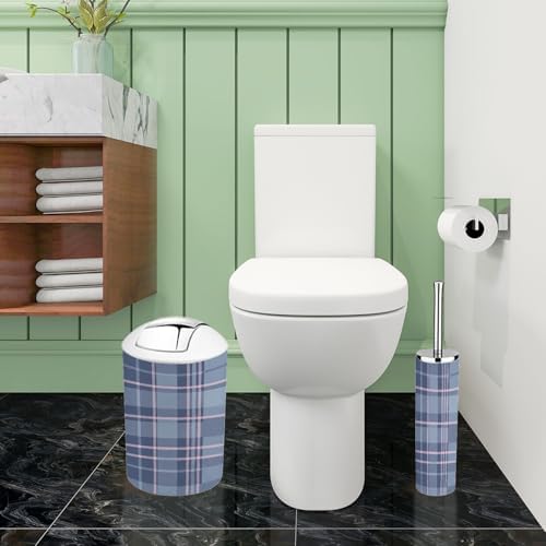 Boho Plaid Bathroom Accessories Set of 6