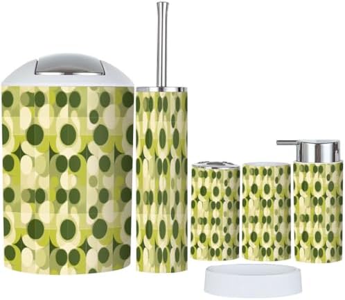 Boho Retro 6-Piece Bathroom Accessory Set