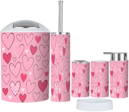 Boho Pattern Bathroom Accessory Set 6 Piece