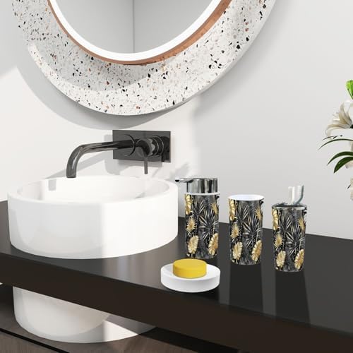 Boho Tropical Bathroom Accessories Set 6 Pieces