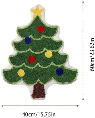 Christmas Bath Mats - Non-Slip Winter Carpet with Santa Pattern