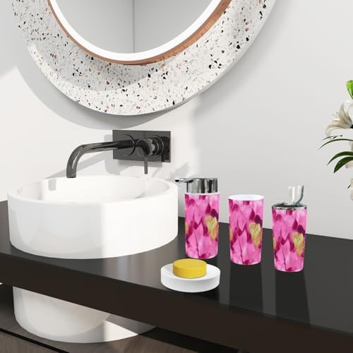 Boho Ginkgo Biloba Bathroom Accessory Set 6 Piece
