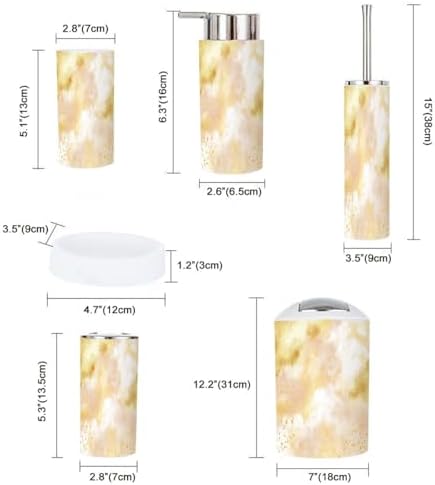 Boho Fantastical Bathroom Accessory Set 6 Piece
