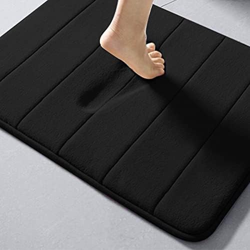 Memory Foam Bathroom Rug 24x16 Inch Non-Slip and Machine Washable