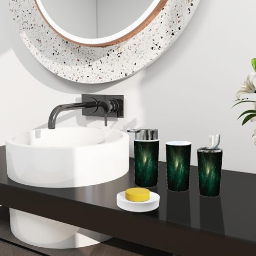 Boho Style Bathroom Accessory Set 6 Piece 1