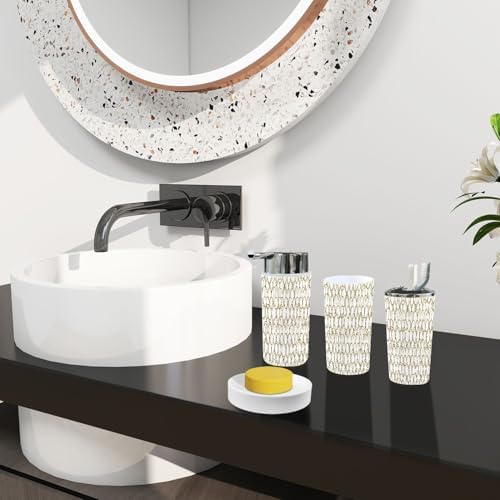 Boho Art 6-Piece Bathroom Accessory Set 1