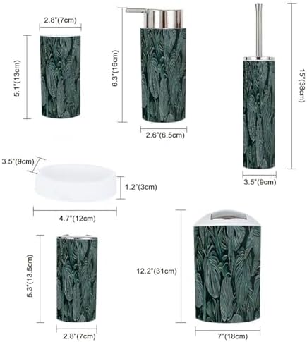 Boho Luxury Bathroom Accessory Set 6 Piece