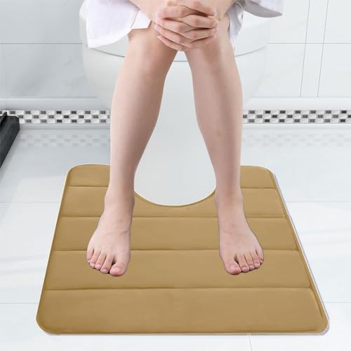 2024 Memory Foam Bath Mat U Shape Non-Slip 1