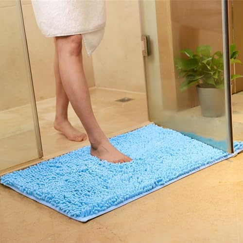 Gooddyiyukey Black Non-Slip Bath Rug Set