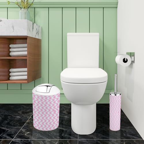 Boho Optical Illusion Bathroom Accessory Set 6 Piece